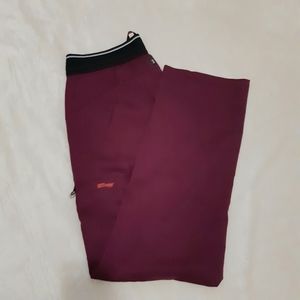 Grey's Anatomy Spandex-Stretch Scrub Pants (Wine)